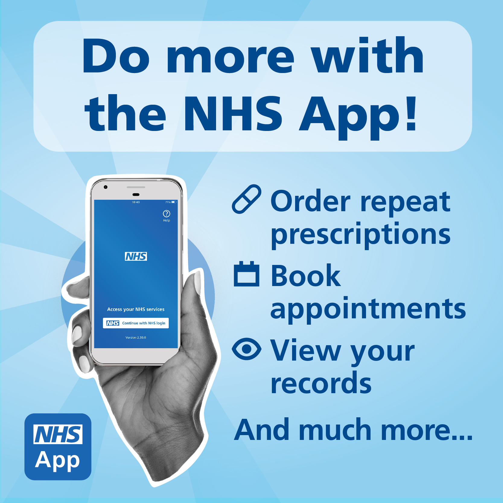 NHS App poster
